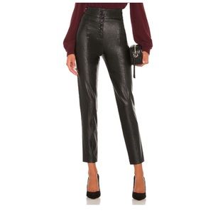 BCBG Black Skinny Pant Vegan Leather Sz L